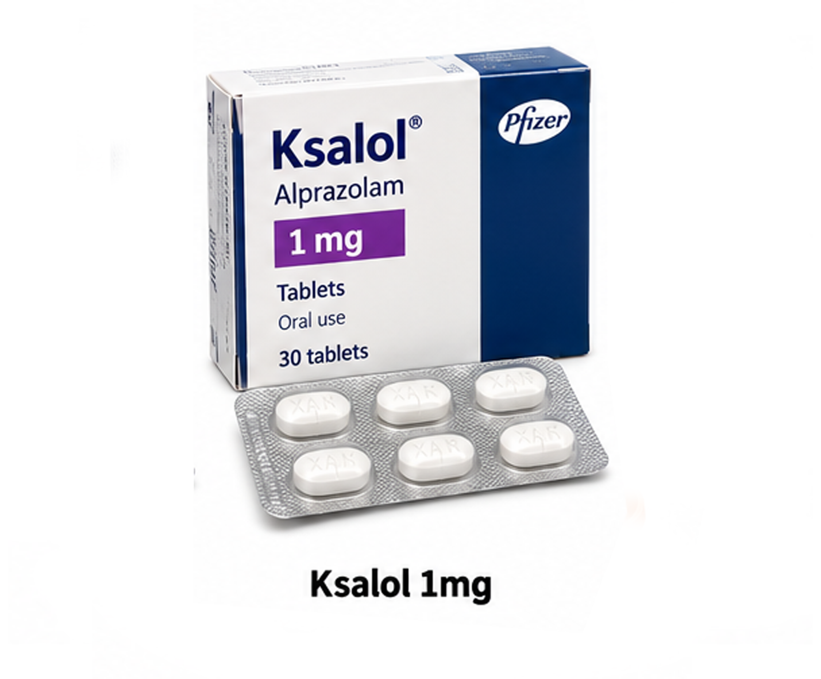 Ksalol 1mg – Kjøp i pakker med 100, 200 & 300 stk