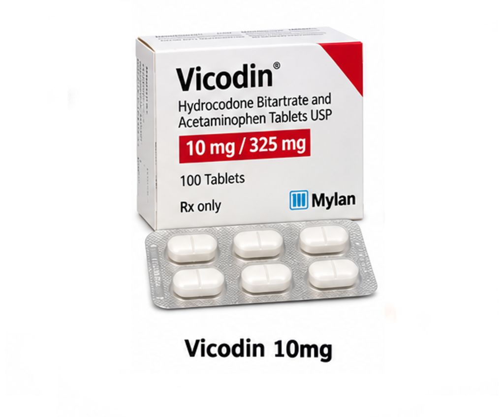 Vicodin 10mg – Kjøp Smertestillende Legemidler på Nett