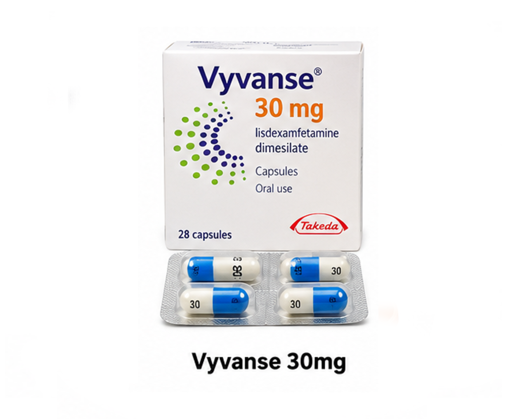 Vyvanse 30mg – Kjøp trygt online
